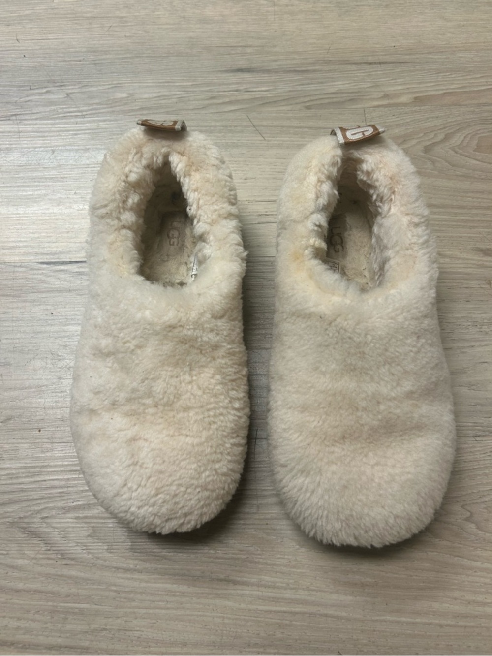 Ugg Classic Cozy Bootie Women Slipper Shoes Sz 8 Cream Platform Sheepskin Lounge - Picture 5 of 12